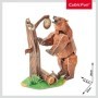 Puzzle 3D National Geographic animale pe cale de disparitie Urs maro 88 piese